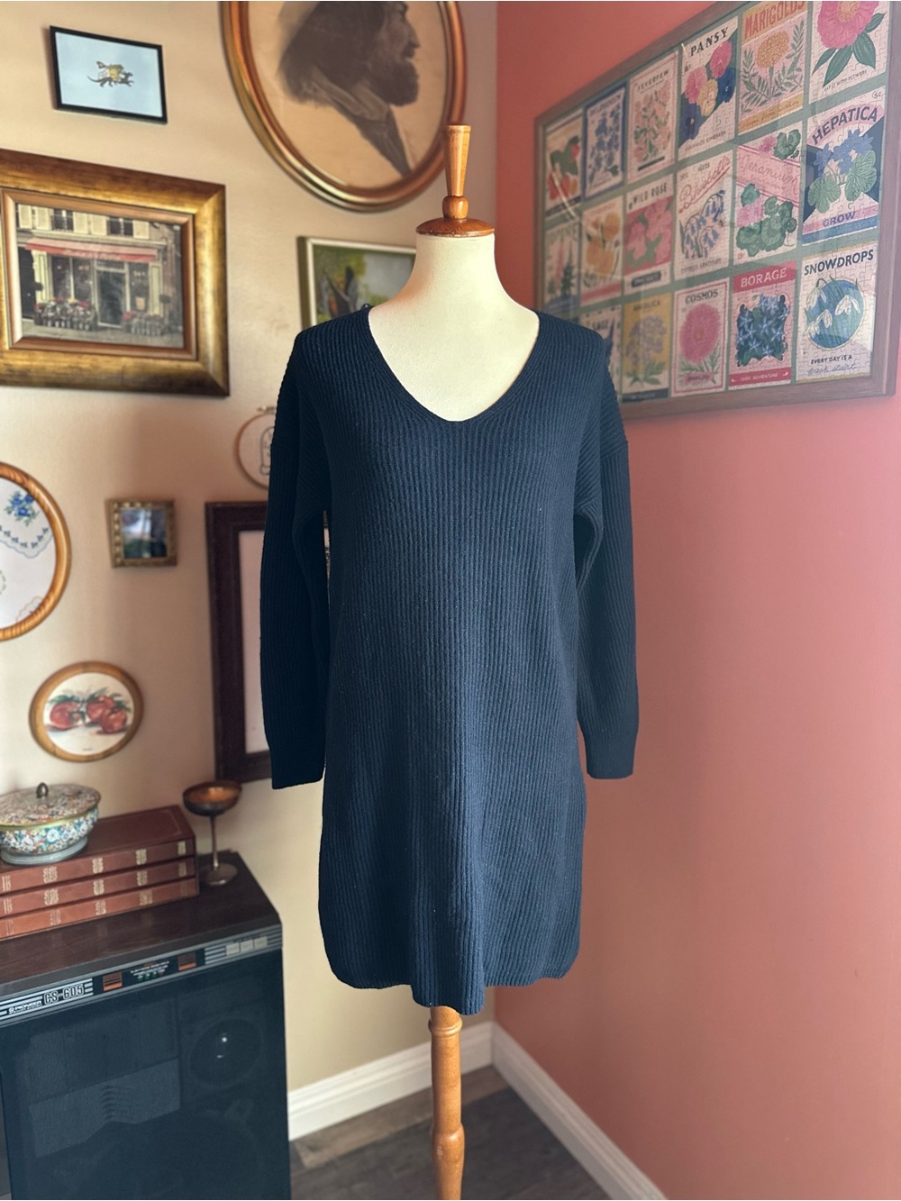 Madewell Relaxed Wool Blend Sweater Dress
